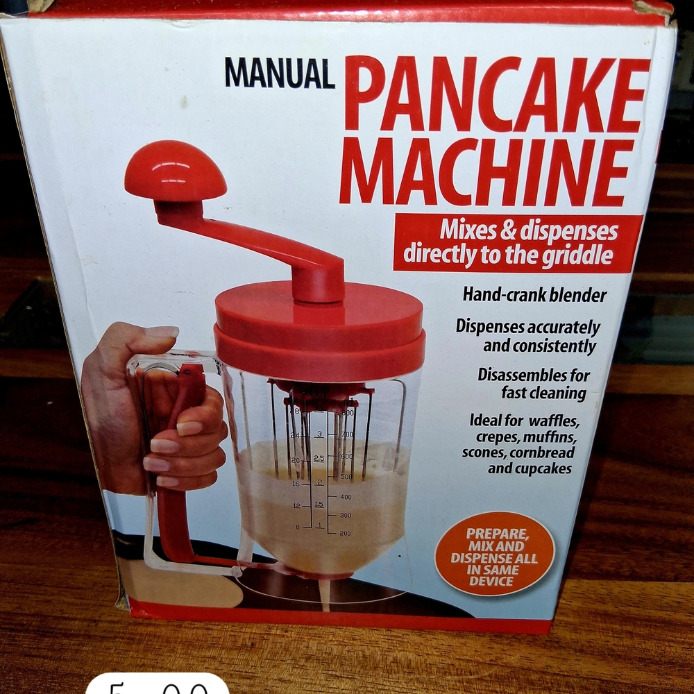 Unk Red Manual Pancake Machine